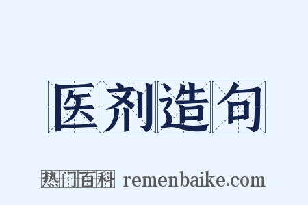 医剂造句是什么意思的图片